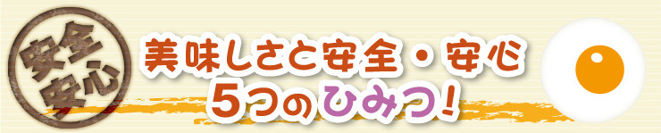 兵庫県認証食品　冨士ファームの美味しい赤たまご　特徴
